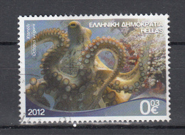 Griekenland 2012 Mi Nr 2649  Griekse Zee: Octupus - Used Stamps