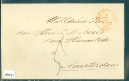 POSTHISTORIE BRIEFOMSLAG Uit 1863 Gelopen Van HAARLEM Naar  AMSTERDAM  (10.091) - ...-1852 Prephilately