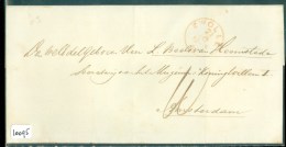 POSTHISTORIE BRIEFOMSLAG Uit 1863 Van ZWOLLE Naar AMSTERDAM (10.095) - ...-1852 Prephilately