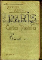 CLASSEUR ALBUM DEPLIANT POUR CARTES POSTALES ANCIENNES  DEBUT XX°  MARQUE PARIS  -  100 CARTES - Non-classés