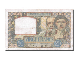 Billet, France, 20 Francs, 20 F 1939-1942 ''Science Et Travail'', 1940 - 20 F 1939-1942 ''Science Et Travail''