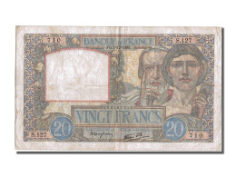 Billet, France, 20 Francs, 20 F 1939-1942 ''Science Et Travail'', 1939 - 20 F 1939-1942 ''Science Et Travail''