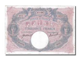 Billet, France, 50 Francs, 50 F 1889-1927 ''Bleu Et Rose'', 1908, 1908-01-23 - 50 F 1889-1927 ''Bleu Et Rose''