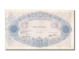 Billet, France, 500 Francs, 500 F 1888-1940 ''Bleu Et Rose'', 1939, 1939-07-13 - 500 F 1888-1940 ''Bleu Et Rose''