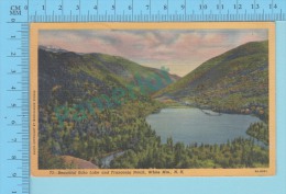 USA New Hampshire ( Echo Lake And Franconia Notch, White Mountain, Cover Somersworth 1946 Special Killer ) Linen Post Ca - White Mountains