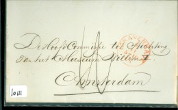 POSTHISTORIE * BRIEFOMSLAG * Uit 1863 Gelopen Van ´s-GRAVENHAGE Naar AMSTERDAM (10.111) - ...-1852 Préphilatélie