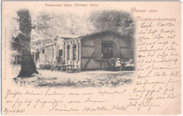 Gruss Aus NEUBRANDENBURG Restaurant Küter Brodaer Holz Belebt 21.11.1900 Gelaufen - Neubrandenburg