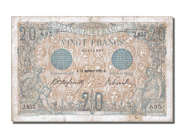 Billet, France, 20 Francs, 20 F 1905-1913 ''Bleu'', 1906, 1906-09-14, TTB+ - 20 F 1905-1913 ''Bleu''