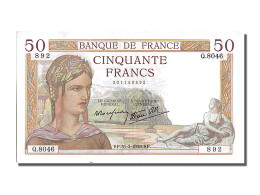 Billet, France, 50 Francs, 50 F 1934-1940 ''Cérès'', 1938, 1938-03-31, SPL - 50 F 1934-1940 ''Cérès''