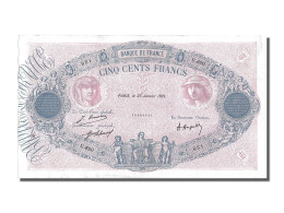 Billet, France, 500 Francs, 500 F 1888-1940 ''Bleu Et Rose'', 1921, 1921-01-25 - 500 F 1888-1940 ''Bleu Et Rose''