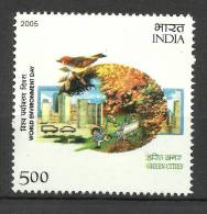 INDIA, 2005, World Environment Day, (Green Cities), MNH,(**) - Unused Stamps