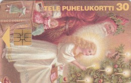 Finland, D083, Santa Claus And Angel, Christmas, 2 Scans. - Noel