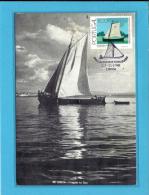 LISBOA - Fragata No Tejo - Barcos Dos Rios Portugueses - 23.02.1981 - PORTUGAL - CARTE MAXIMUM - MAXICARD - Maximum Cards & Covers