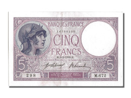 Billet, France, 5 Francs, 5 F 1917-1940 ''Violet'', 1918, 1918-02-05, SPL - 5 F 1917-1940 ''Violet''