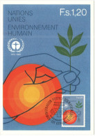 ONU - NAZIONI UNITE - UNITED NATIONS - NATIONS UNIES - 1982 - Human Environment - Carte Maximum - Genève - FDC - Maximumkaarten