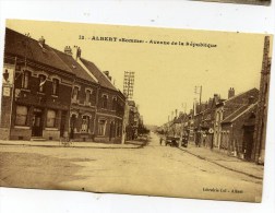 80 ALBERT Avenue De La République Animée Pompes à Essence - Albert