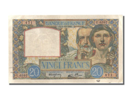 Billet, France, 20 Francs, 20 F 1939-1942 ''Science Et Travail'', 1941 - 20 F 1939-1942 ''Science Et Travail''