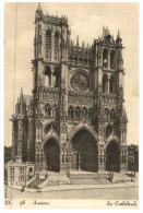 (DEL 626) Very Old Postcard - Carte Ancienne - Amiens Cathedral - Alberi