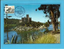 PRAIA DO RIBATEJO - Castelo De Almourol - Mostra Filatélica - 13.02.1982 - PORTUGAL - CARTE MAXIMUM - MAXICARD - Cartes-maximum (CM)