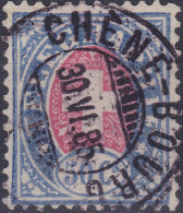 Heimat GE CHENE-BOURG 1885-06-30 Voll-Stempel Auf Telegraphen-Marke 50 C. Selten - Télégraphe