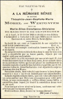204) Adel - GAND 1846-1929 - MESSIRE MOREL De WESTGAVER Théophile ... - Andachtsbilder