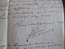 Lettre à En Tête Et LAS Autographe De Léon Amouroux  Editeur. Paris 192? - Handtekening