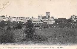 Bricquebec     50      Vue Sur Le Château Prise Du Chemin De Fer - Bricquebec