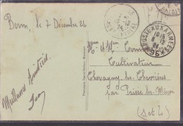 Cachets Militaires - Lettre - Military Postmarks From 1900 (out Of Wars Periods)