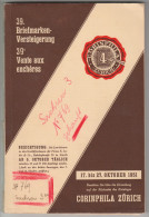 AC Corinphila Zurich 39 Auction October 1951 Incl. Separate Figure Part In B&W, 8000 Lots, Binding On Reverse Missing - Auktionskataloge