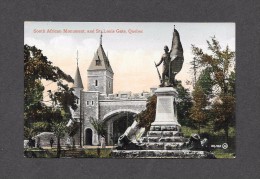 QUÉBEC - VILLE DE QUÉBEC - PORTE ST LOUIS ET MONUMENT SUD AFRICAIN - SOUTH AFRICAN MONUMENT ST LOUIS GATE - BY VALENTINE - Québec – Les Portes