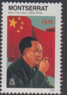 Montserrat 1998 Famous People Mao Tse-Tung Mao Ze Dong Chinese Leader Politician Chairman Flag Stamps MNH Mi 1037 Sc 94 - Montserrat