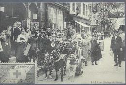 Reproduction De Carte Ancienne : Attelage De Chiens - Vendedores Ambulantes