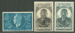 Océanie Neufs Sans Charniére, No: 171 Et 180 à 181 Y Et T, ENTRAIDE FRANCAISE ET GOUVERNEUR-GENERAL EBOUE, MINT NEVER HI - Unused Stamps