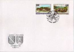 Liechtenstein - 1998 Vues Villageoises  FDC - Lettres & Documents