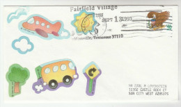 1993 FAIRFIELD VILLAGE Minnvilel Tenn FESTIVAL  EVENT COVER  USA Stamps Bus Label - Bus