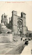 CPA 34 BEZIERS CATHEDRALE ST NAZAIRE PARVIS - Beziers