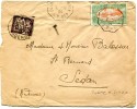 Poste Maritime Cachet COLON A BORDEAUX L.D. N° 3 Du 2.10.1934 Sur Timbre Guadeloupe + Timbre Taxe 50c Pour SEDAN  ....G - Posta Marittima