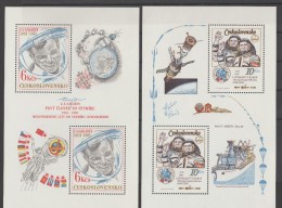 TCHECOSLOVAQUIE   BLOCK    SPACE  YVERT  N°BF 46+49  ** MNH  Réf  C122 - Sonstige & Ohne Zuordnung