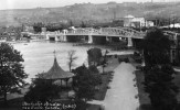 LOC. PUBLISHER PHOTOGRAPHIC CARD: ROCHESTER BRIDGE & CASTLE GARDENS, KENT, ENGLAND Pu1914 - Rochester