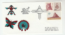 1993 AZTEC New Mexico PRESERVING THE PAST Native AMERICAN INDIAN EVENT COVER  USA Stamps  Butterfly Emblem Insect - American Indians