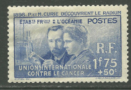 Océanie Neufs Avec Charniére, No: 127, Y Et T, P. ET M. CURIE. LEGENDE: MINT HINGED - Neufs