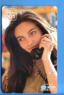 Japan Japon Telefonkarte Télécarte Phonecard - Femme Frau Women Girl KDD 001 - Telecom Operators