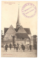 Aube - 10 - Villemoyenne église Animée Cachet Militaire Marcophilie Recto Verso Poste Sction Des Eaux - Sonstige & Ohne Zuordnung