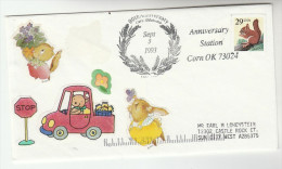 1993 CORN Oklahoma  WHEAT CORN EVENT COVER USA Stamps Food Farming Agriculture Squirrel - Agriculture