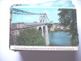 Wales Llanfairpwll­gwyngyllgogerychwyrndrobwllllantysiliogogogoch Bridge And Trees - Anglesey