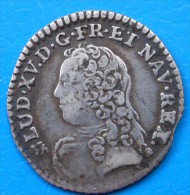 Louis XV 20ème D'écu Aux Branches D'olivier 1735 T NANTES , RARE ! - 1715-1774 Louis XV Le Bien-Aimé