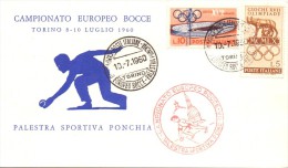 CAMPIONATO EUROPEO BOCCE  TORINO 1960 - Pétanque