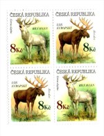 Elk, Dees, Birds - Year 1998 - 2x2 Stamps (trapping), 2 Sets (1 Set 4 Stamp),MNH - Ungebraucht