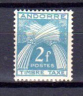 ANDORRE FRANCAIS     Neuf **    Y. Et T.   Taxe  N° 34     Cote: 1,50 Euros - Unused Stamps