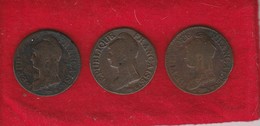 Type Dupré 3 Pieces.  5 Centimes An 5 R, An 7/5A  Et L ' An 8 AA état Trés Belle - 1795-1799 Direktorium